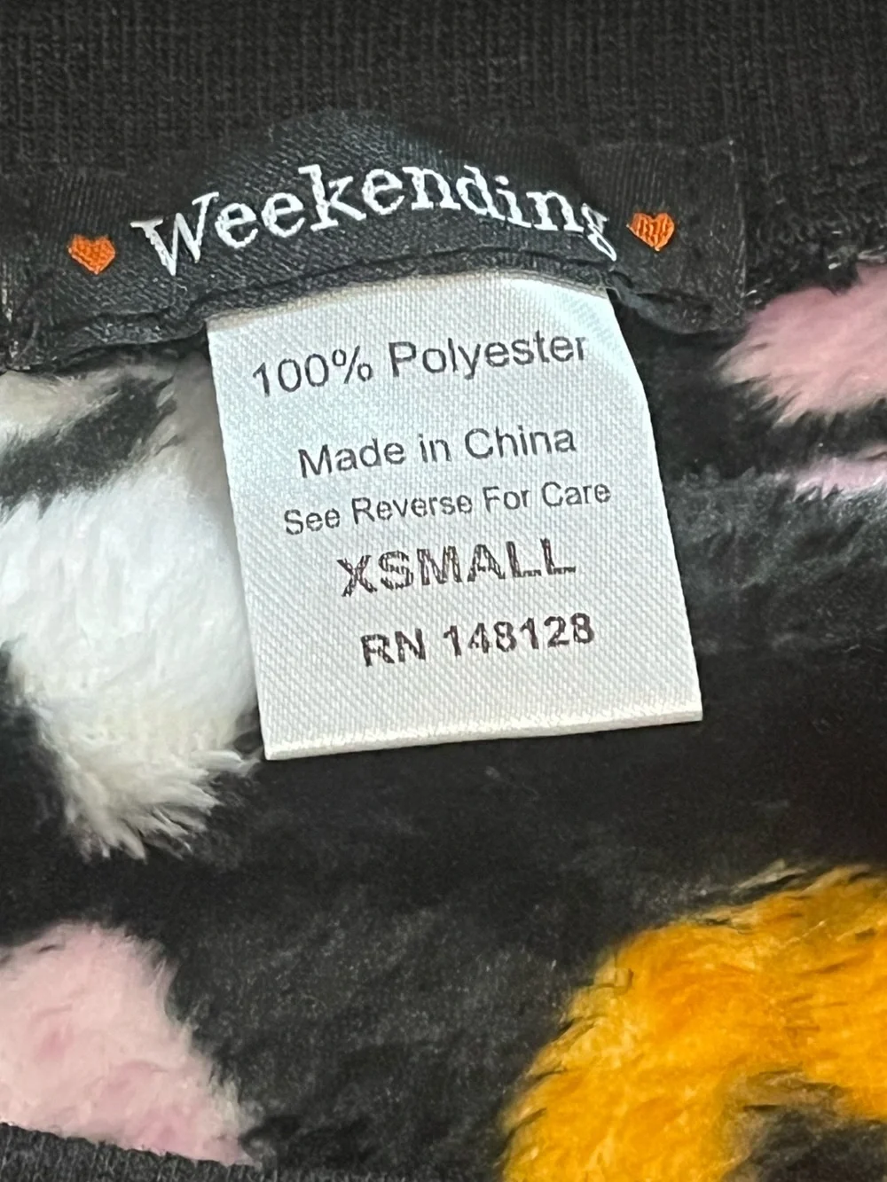 NWT Weekending Halloween Fleece Sweatshirt & Fuzzy Socks Set XS